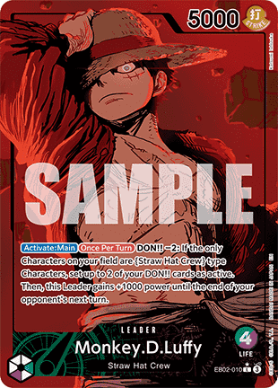 (010) One Piece TCG EB02: Anime 25th Collection Single: Monkey.D.Luffy (EB02-010) (V.2)  Alternate Art