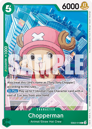 (016) One Piece TCG EB02: Anime 25th Collection Single: Chopperman (EB02-016)  Common