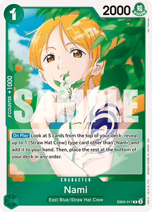 (017) One Piece TCG EB02: Anime 25th Collection Single: Nami (EB02-017) (V.1)  Rare