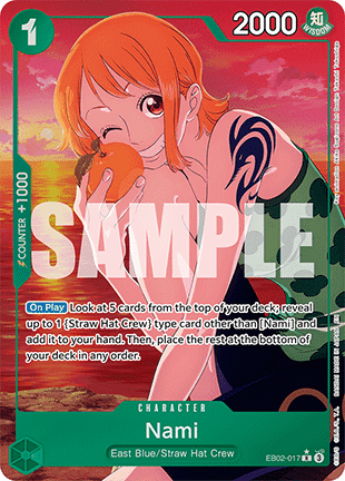 (017) One Piece TCG EB02: Anime 25th Collection Single: Nami (EB02-017) (V.2)  Alternate Art