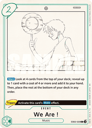 (020) One Piece TCG EB02: Anime 25th Collection Single: We Are! (EB02-020)  Rare