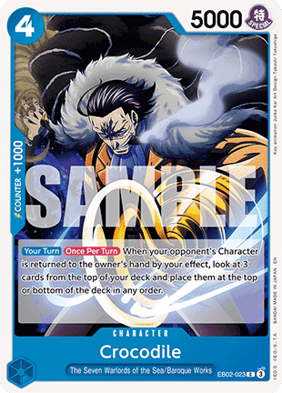 (023) One Piece TCG EB02: Anime 25th Collection Single: Crocodile (EB02-023)  Common