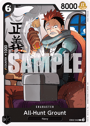 (042) One Piece TCG EB02: Anime 25th Collection Single: All-Hunt Grount (EB02-042)  Common