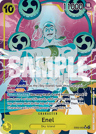 (052) One Piece TCG EB02: Anime 25th Collection Single: Enel (EB02-052) (V.2)  Alternate Art