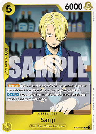 (054) One Piece TCG EB02: Anime 25th Collection Single: Sanji (EB02-054) (V.1)  Rare