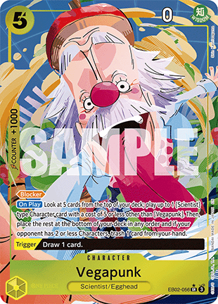 (056) One Piece TCG EB02: Anime 25th Collection Single: Vegapunk (EB02-056) (V.2)  Alternate Art