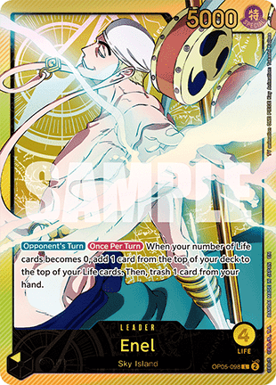 (OP05-098) One Piece TCG EB02: Anime 25th Collection Single: Enel (OP05-098)  Special Rare
