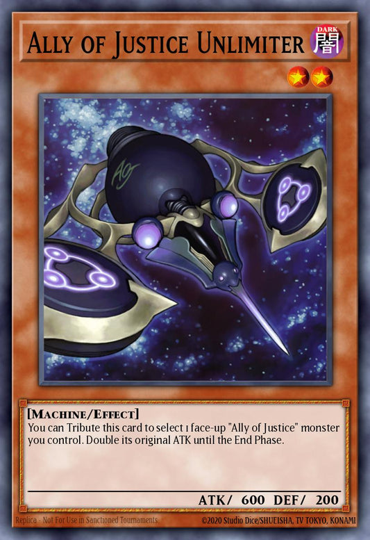 (086) YuGiOh TCG HAC1: Hidden Arsenal: Chapter 1 Single: Ally of Justice Unlimiter (V.1 - Common)  Common