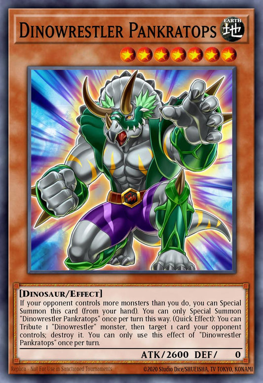 (047) YuGiOh TCG MP24: 25th Anniversary Tin: Dueling Mirrors Single: Dinowrestler Pankratops  Quarter Century Secret Rare