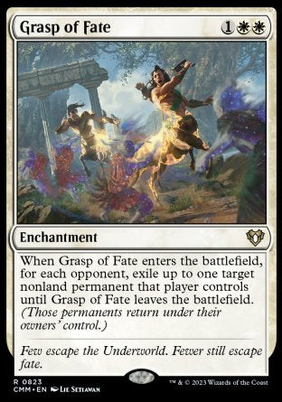 (823) Magic The Gathering Commander Masters: Extras Single: Grasp of Fate  Rare