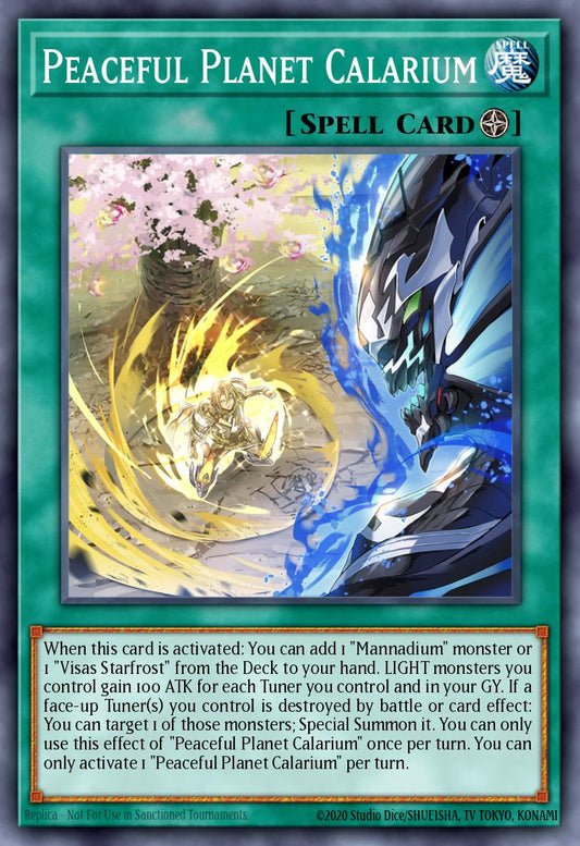(074) YuGiOh TCG RA02: 25th Anniversary Rarity Collection II Single: Peaceful Planet Calarium (V.5 - Quarter Century Secret Rare)  Quarter Century Secret Rare
