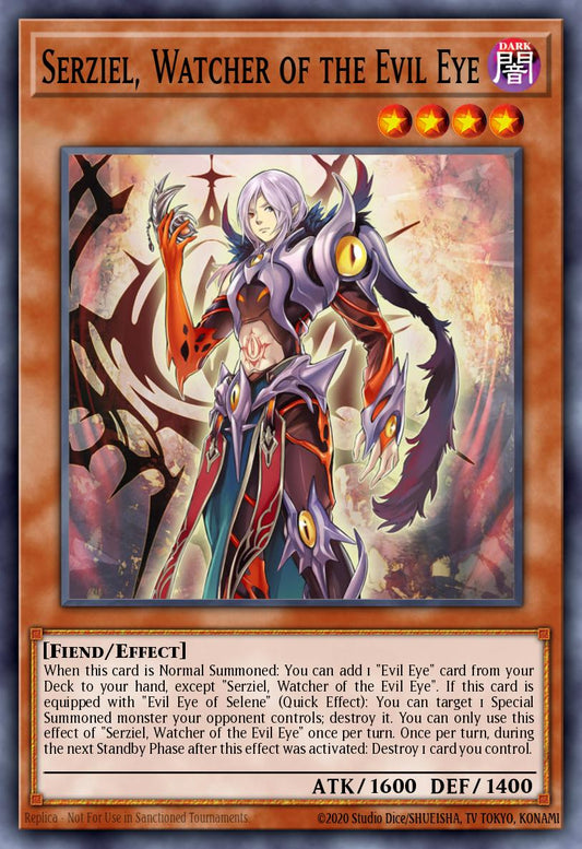 (232) YuGiOh TCG MP20: 2020 Tin of Lost Memories Mega Pack Single: Serziel, Watcher of the Evil Eye  Ultra Rare