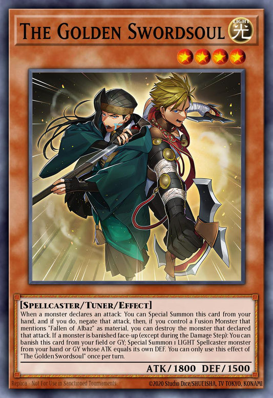 (109) YuGiOh TCG BLTR: Battles of Legend: Terminal Revenge Single: The Golden Swordsoul  Ultra Rare
