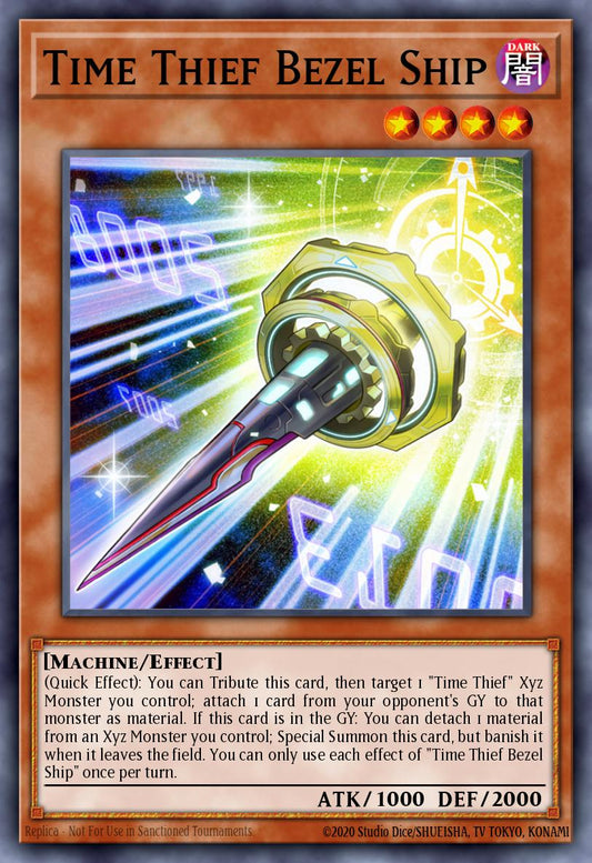 (038) YuGiOh TCG MP20: 2020 Tin of Lost Memories Mega Pack Single: Time Thief Bezel Ship  Common
