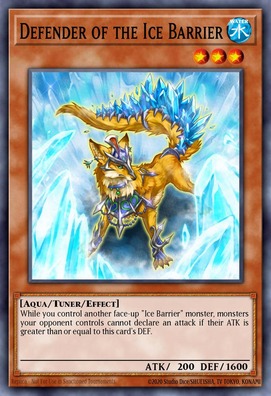 (043) YuGiOh TCG HAC1: Hidden Arsenal: Chapter 1 Single: Defender of the Ice Barrier (V.2 - Parallel Rare)  Parallel Rare