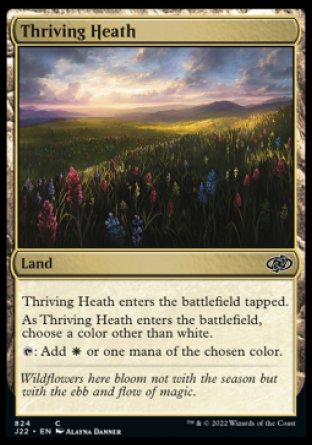 (824) Magic The Gathering Jumpstart 2022 Single: Thriving Heath  Common