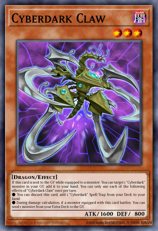 (023) YuGiOh TCG LEDU: Legendary Duelists Single: Cyberdark Claw  Rare