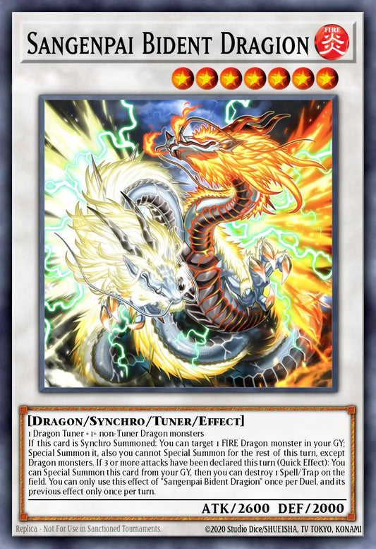(039) YuGiOh TCG LEDE: Legacy of Destruction Single: Sangenpai Bident Dragion  Common