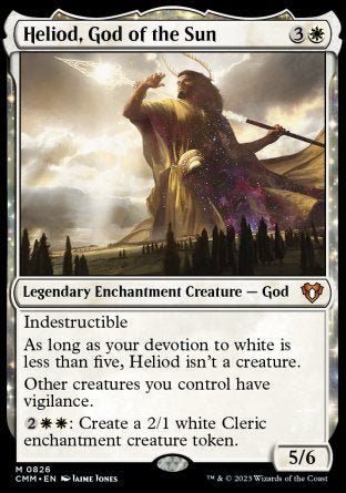 (826) Magic The Gathering Commander Masters: Extras Single: Heliod, God of the Sun  Mythic