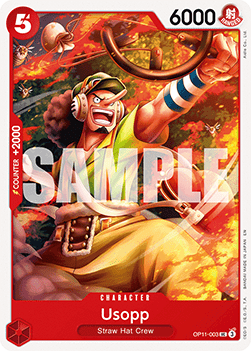 (003) One Piece TCG OP11: A Fist of Divine Speed Single: Usopp (OP11-003)  Uncommon