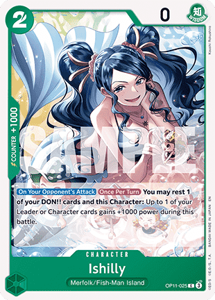 (025) One Piece TCG OP11: A Fist of Divine Speed Single: Ishilly (OP11-025)  Common