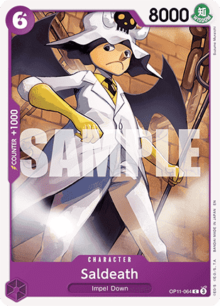 (064) One Piece TCG OP11: A Fist of Divine Speed Single: Saldeath (OP11-064)  Common