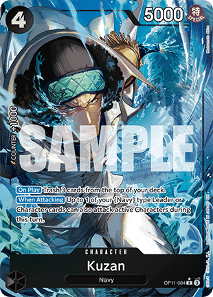 (084) One Piece TCG OP11: A Fist of Divine Speed Single: Kuzan (OP11-084) (V.2)  Alternate Art