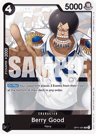 (091) One Piece TCG OP11: A Fist of Divine Speed Single: Berry Good (OP11-091)  Uncommon