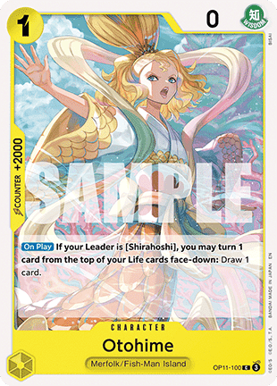 (100) One Piece TCG OP11: A Fist of Divine Speed Single: Otohime (OP11-100)  Common