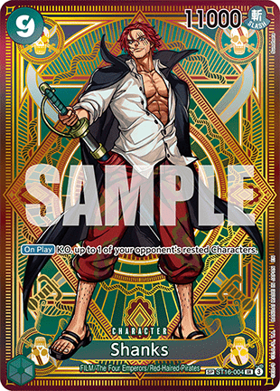 (ST16-004) One Piece TCG OP11: A Fist of Divine Speed Single: Shanks (ST16-004)  Special Rare