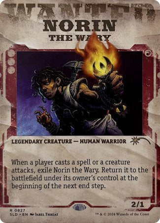 (827) Magic The Gathering Secret Lair Drop Series Single: Norin the Wary Holo Rare