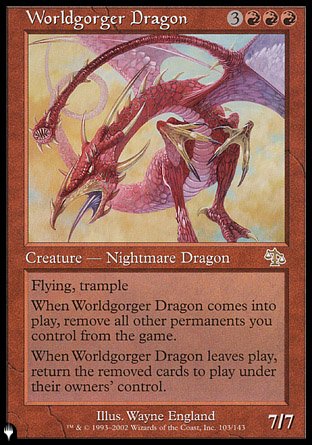 (103) Magic The Gathering The List Single: Worldgorger Dragon  Rare