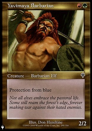 (290) Magic The Gathering The List Single: Yavimaya Barbarian  Common