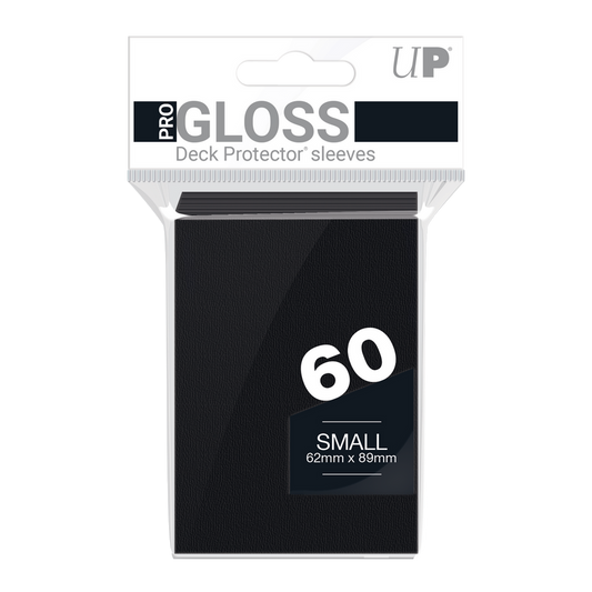 Ultra Pro - Pro Gloss Deck Protector Sleeves - Small 60ct - Black