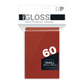 Ultra Pro: Pro Gloss Small Deck Protectors (60 ct) - Red