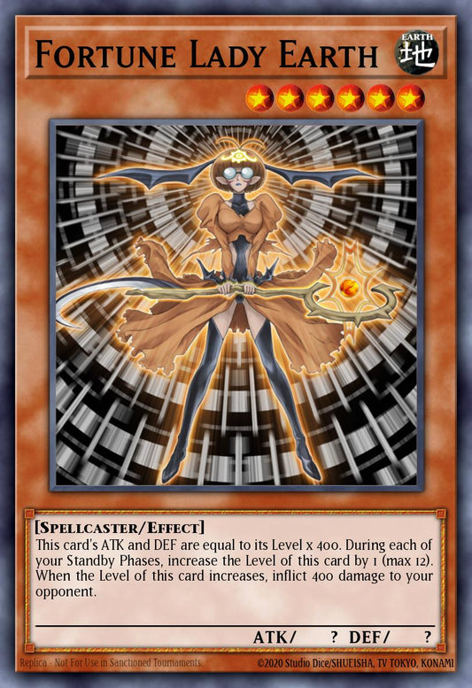 (012) YuGiOh TCG SOVR: Stardust Overdrive Single: Fortune Lady Earth  Rare