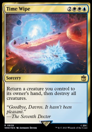 (829) Magic The Gathering Universes Beyond: Doctor Who: Extras Single: Time Wipe (V.2)  Rare