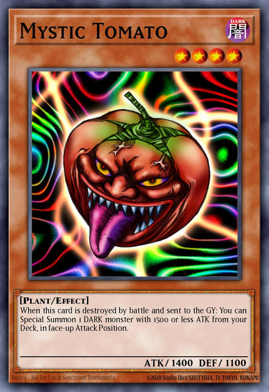 (239) YuGiOh TCG LCYW: Legendary Collection 3: Mega Pack Single: Mystic Tomato  Secret Rare