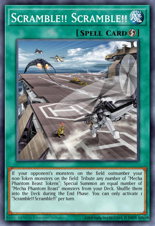 (037) YuGiOh TCG MP14: 2014 Mega-Tins Mega-Pack Single: Scramble!! Scramble!!  Ultra Rare