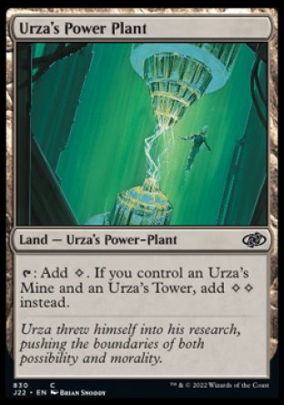 (830) Magic The Gathering Jumpstart 2022 Single: Urza's Power Plant  Common