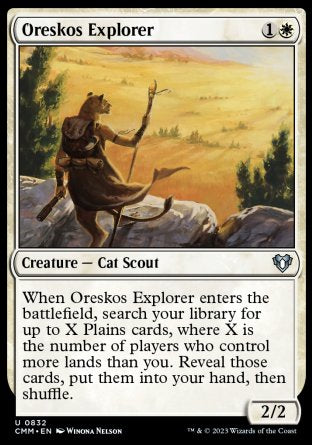 (832) Magic The Gathering Commander Masters: Extras Single: Oreskos Explorer  Uncommon