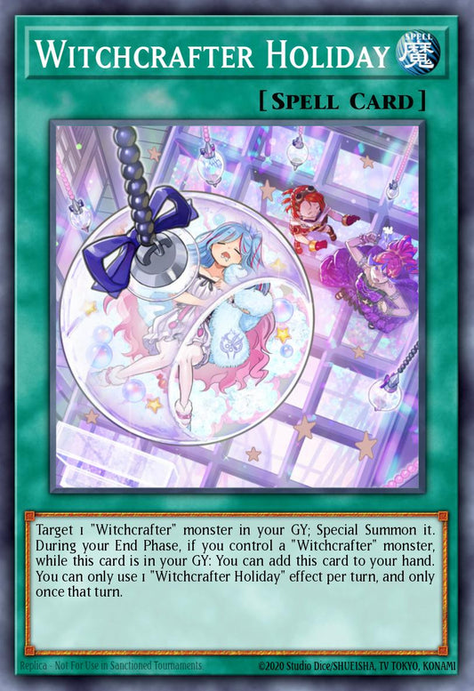(226) YuGiOh TCG MP20: 2020 Tin of Lost Memories Mega Pack Single: Witchcrafter Holiday  Ultra Rare