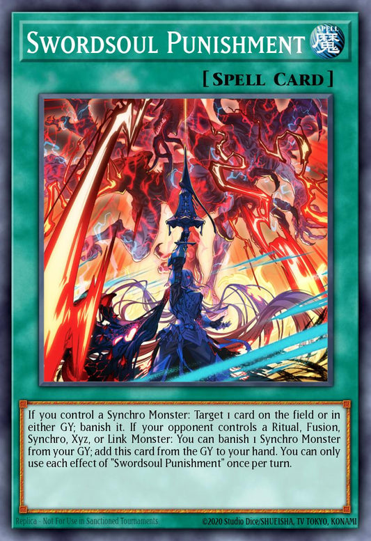 (345) YuGiOh TCG MP24: 25th Anniversary Tin: Dueling Mirrors Single: Swordsoul Punishment  Common