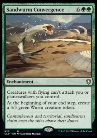 (833) Magic The Gathering Commander Legends: Battle for Baldur's Gate: Extras Single: Sandwurm Convergence  Rare