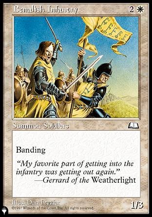 (000) Magic The Gathering The List Single: Benalish Infantry  Common