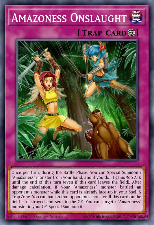 (011) YuGiOh TCG LEDU: Legendary Duelists Single: Amazoness Onslaught  Rare