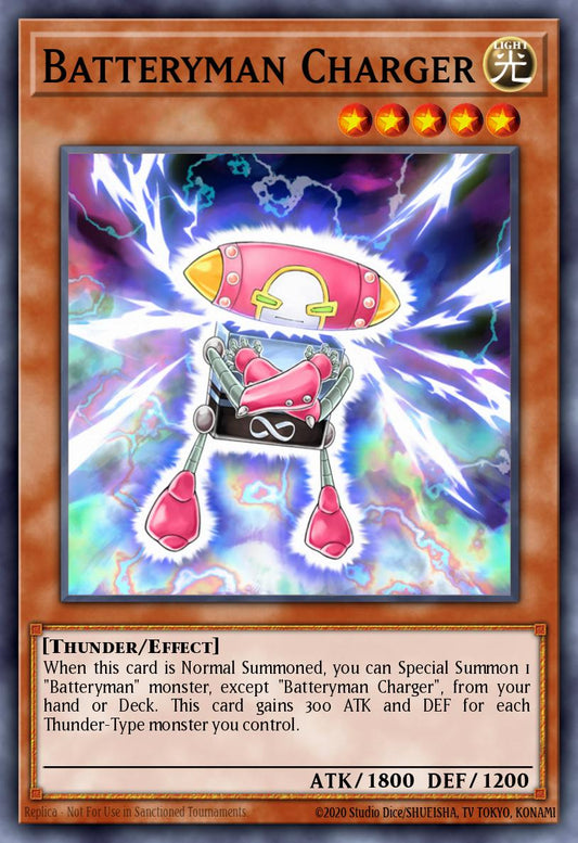 (030) YuGiOh TCG LODT: Light of Destruction Single: Batteryman Charger (V.2 - Common)  Common