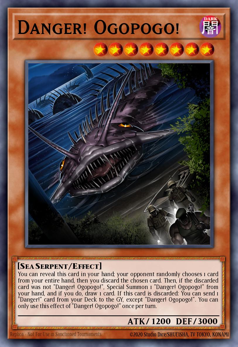 (001) YuGiOh TCG MP20: 2020 Tin of Lost Memories Mega Pack Single: Danger! Ogopogo!  Secret Rare