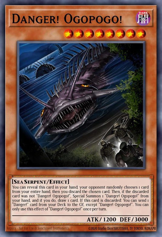 (001) YuGiOh TCG MP20: 2020 Tin of Lost Memories Mega Pack Single: Danger! Ogopogo!  Secret Rare