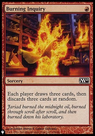 (128) Magic The Gathering The List Single: Burning Inquiry  Common